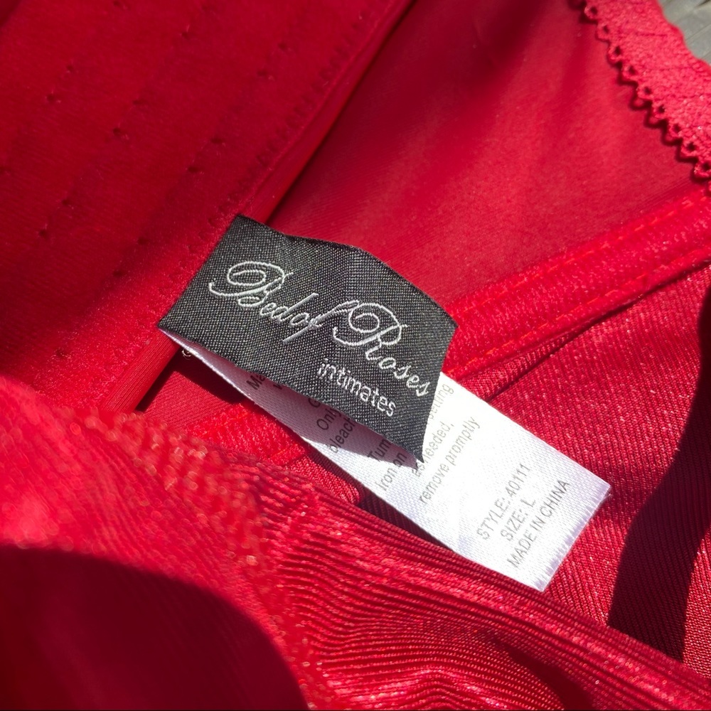 Vintage 80s/90s Red Bustier - Picture 4 of 5